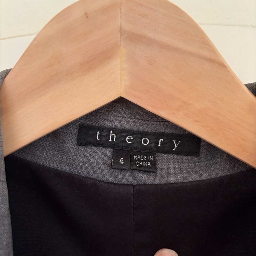 Theory Gabe B Dark Gray Blazer 4 - Picture 2 of 2